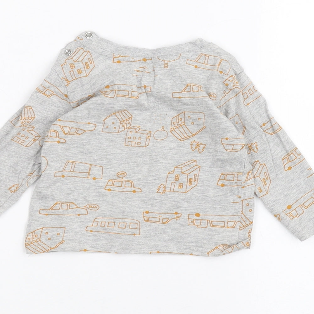 Primark Baby Grey Basic T-Shirt Size 6-9 Months