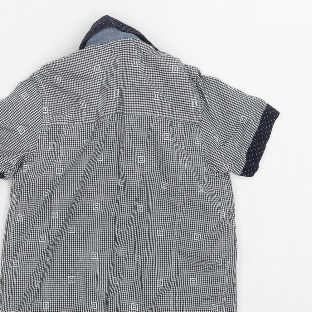 Nutmeg Boys Blue Check Basic Button-Up Size 18-24 Months
