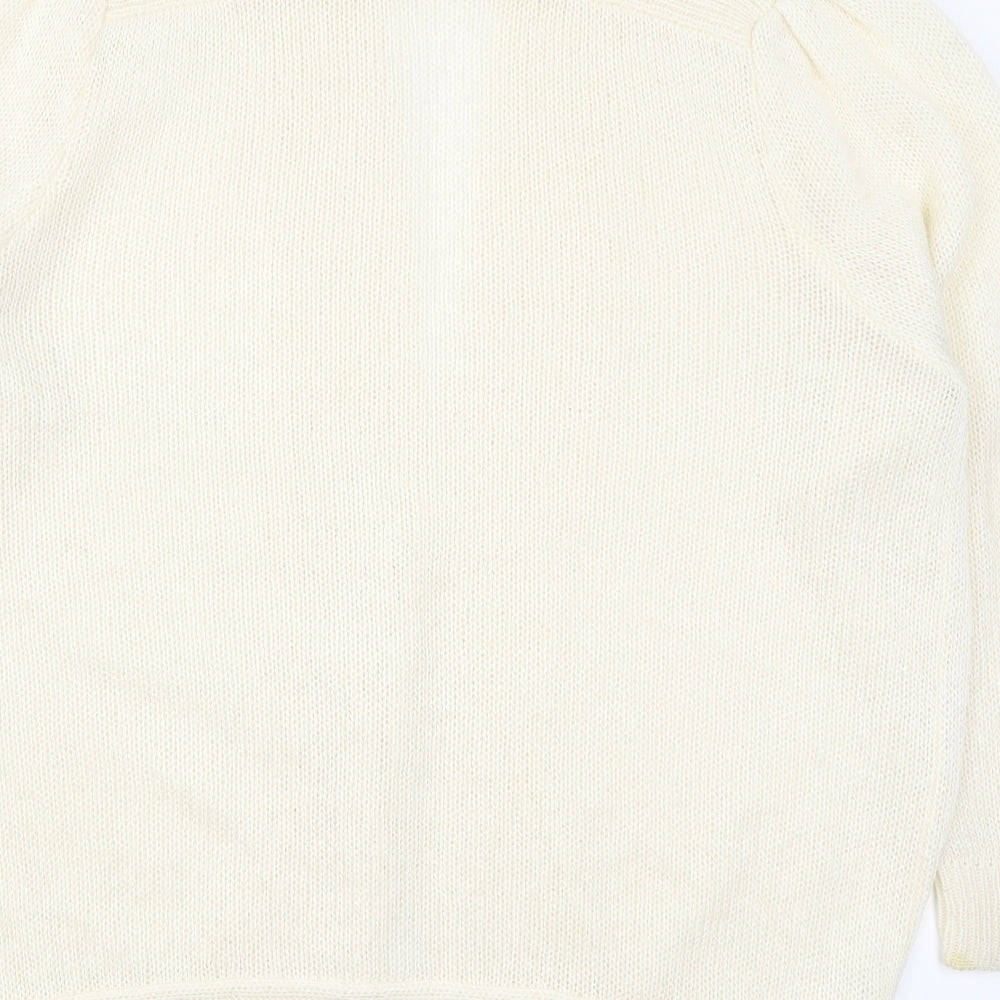 Classic Collections Womens Beige Knit Cardigan Jumper Size 20