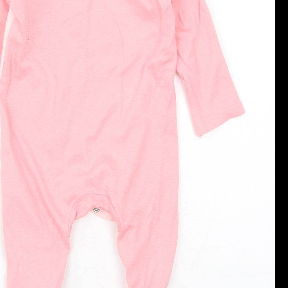 Pep&Co Girls Pink Solid Cami One Piece Size 6-9 Months - Rabbit