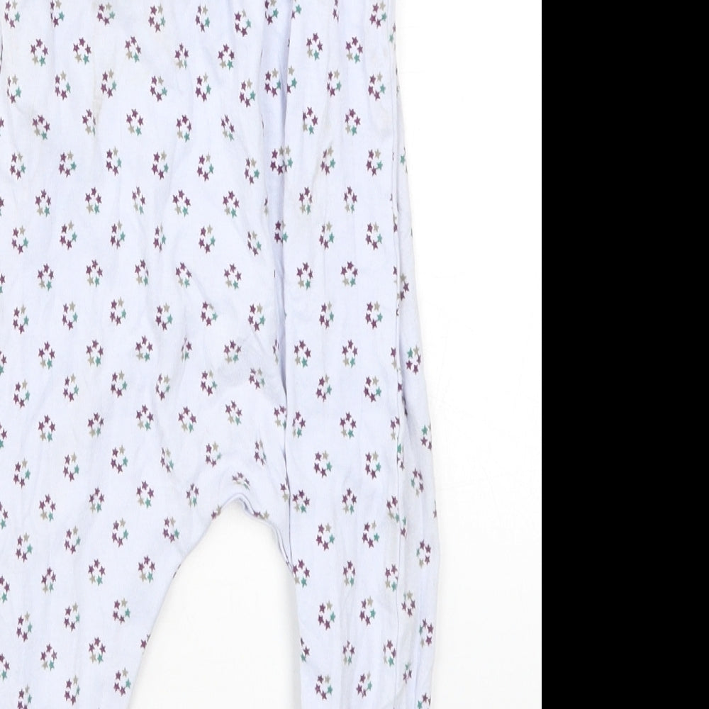 Preworn Girls Blue Geometric Cami One Piece Size 9-12 Months - Stars