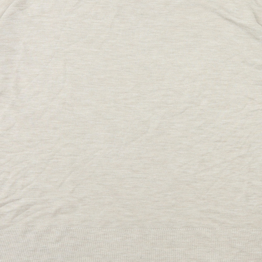 H&M Womens Beige Knit Pullover Jumper Size XS