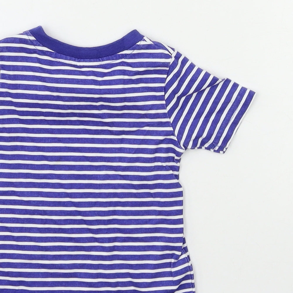 Lily & Jack Baby Blue Striped Basic T-Shirt Size 6-9 Months