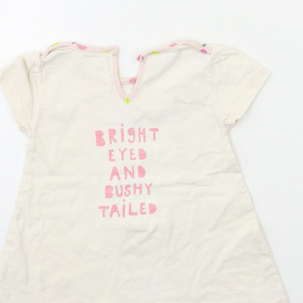 NEXT Baby Beige T-Shirt Dress Size 6-9 Months