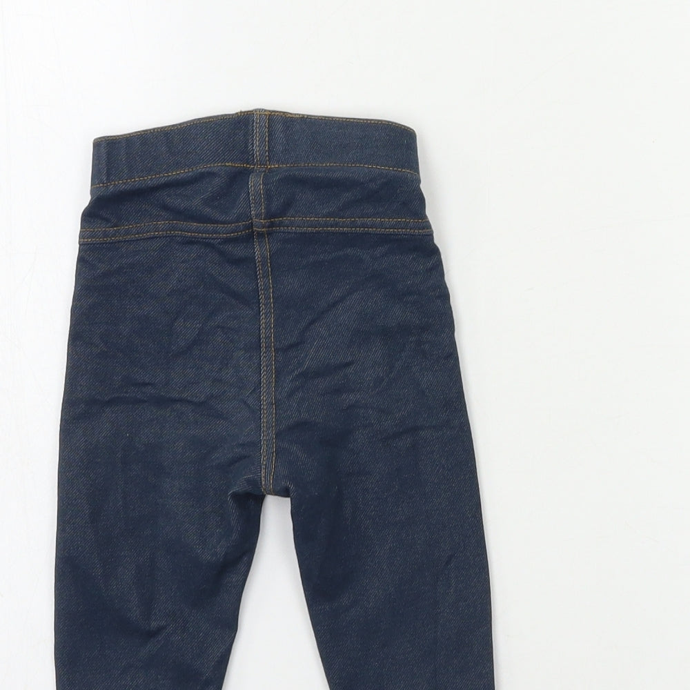 Kiabi Baby Blue Denim Snow Pants Jeans Size 12 Months