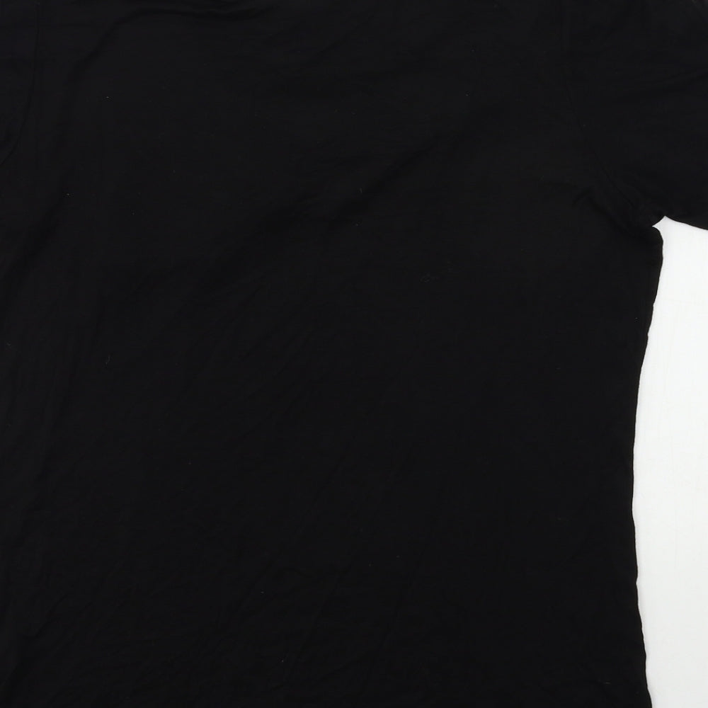 VILLA Womens Black Basic T-Shirt Size M