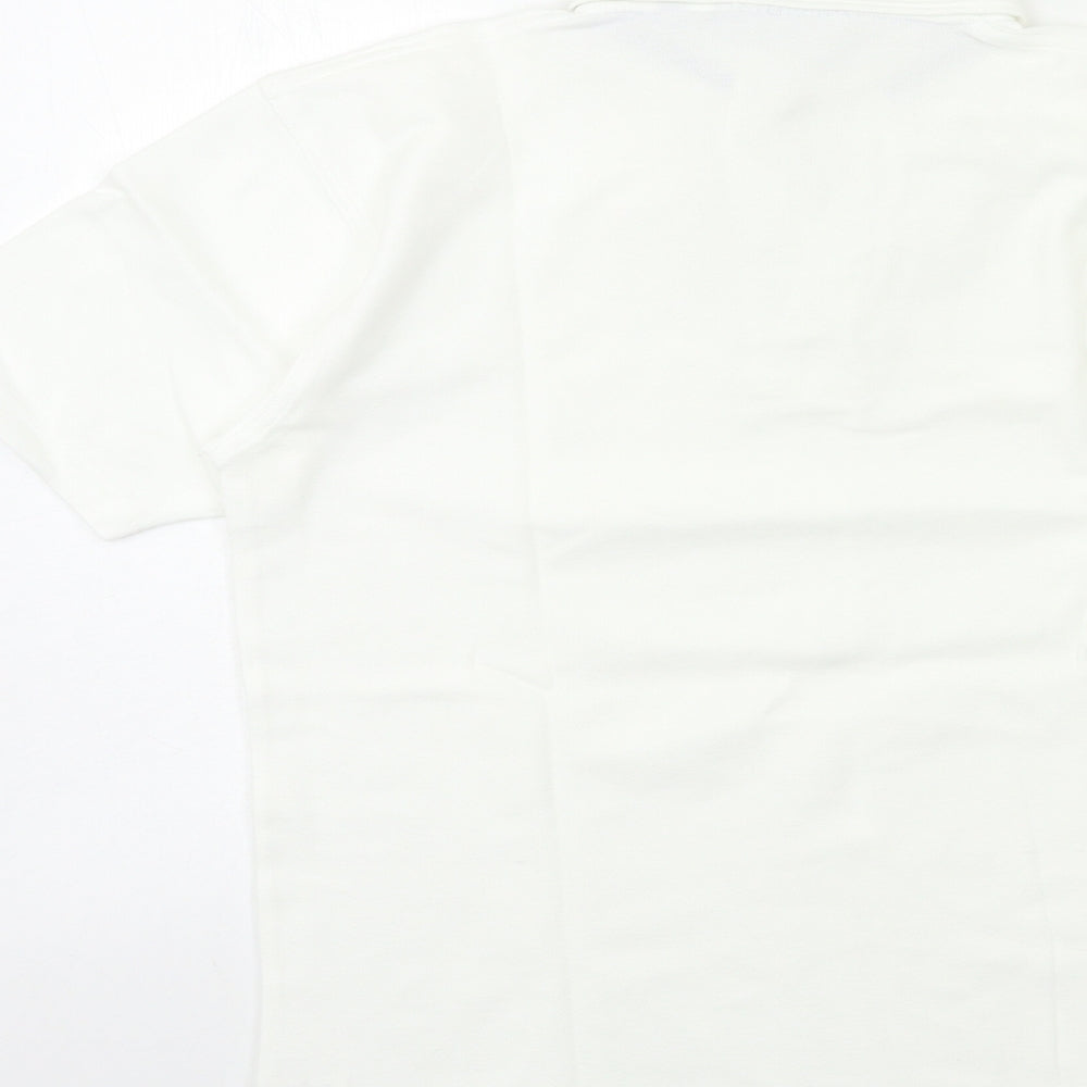 Greenwoods Mens White Polo Size M