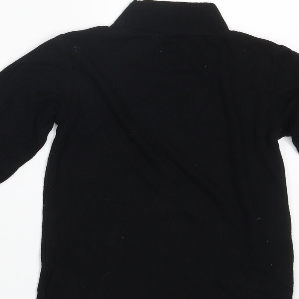 F&F Girls Black Pullover Jumper Size 9-10 Years