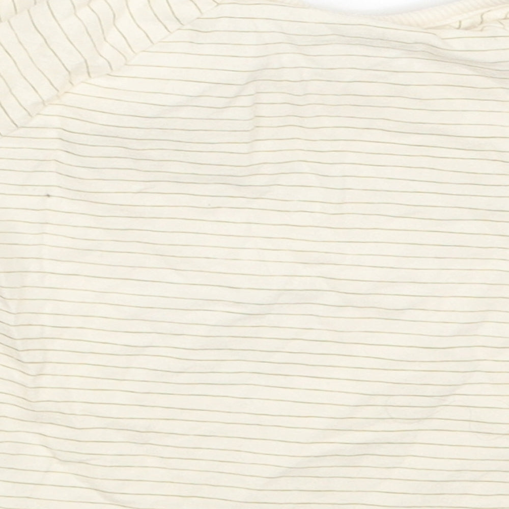 George Baby Ivory Striped Basic T-Shirt Size 6-9 Months