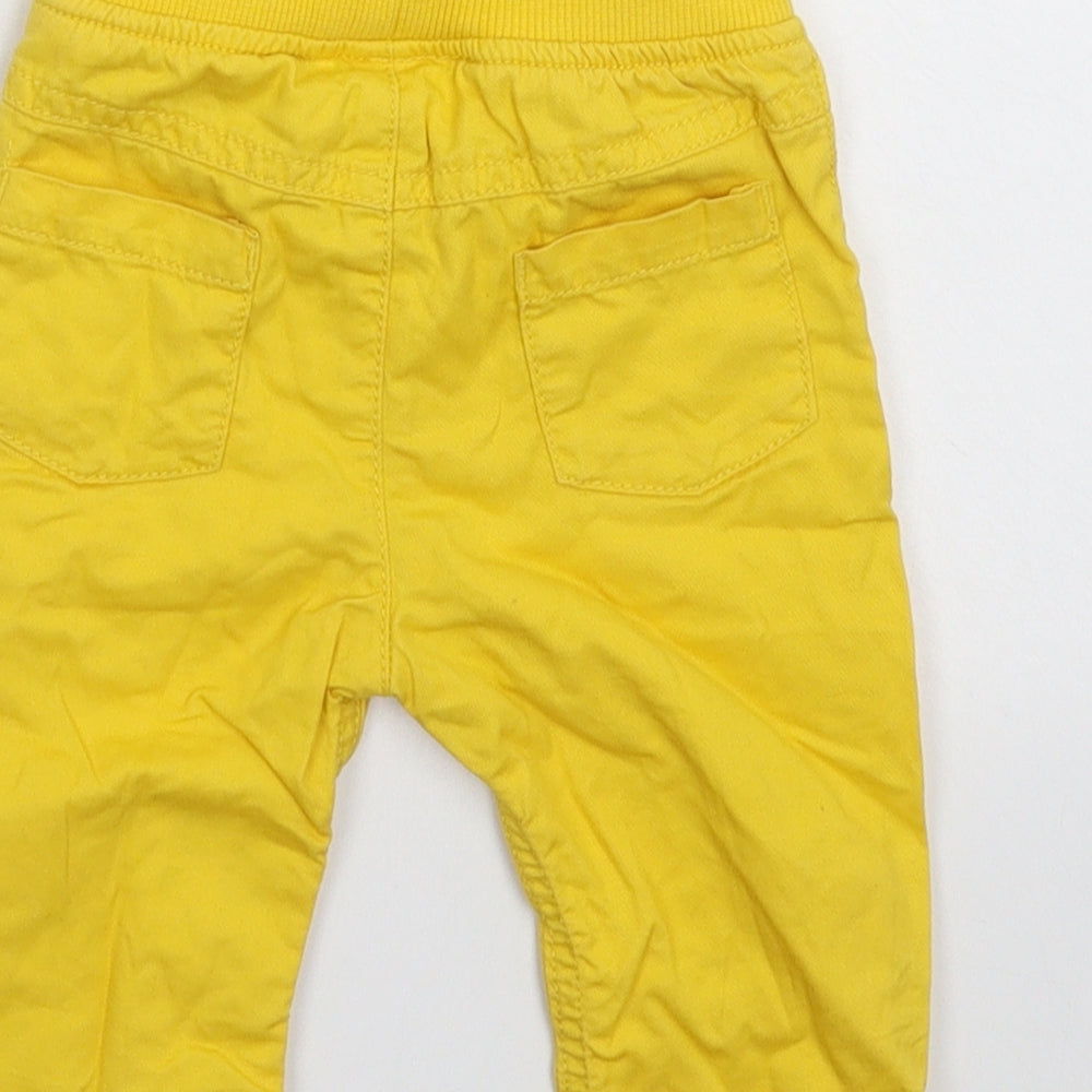 Marks & Spencer Baby Yellow Capri Trousers Size 6-9 Months