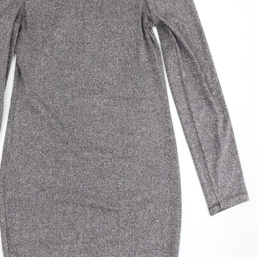 C Womens Silver Bodycon Size S