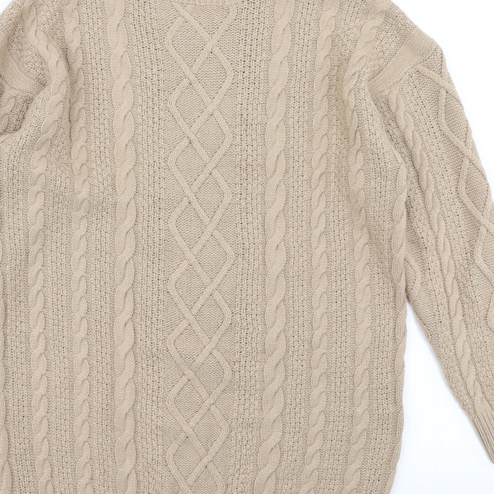 Pep & Co Womens Brown Knit Jumper Dress Size S