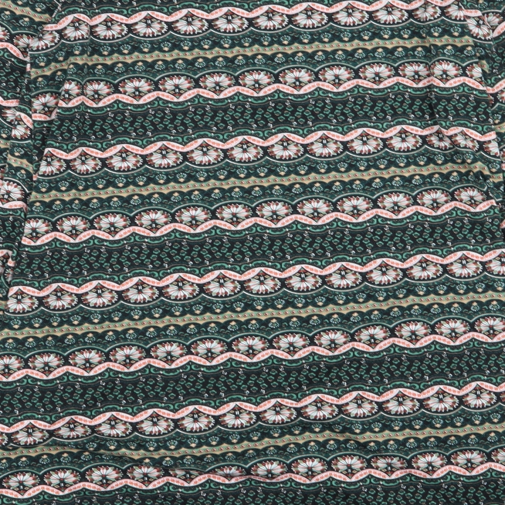 glamarous Womens Multicoloured Geometric Fit & Flare Size XS
