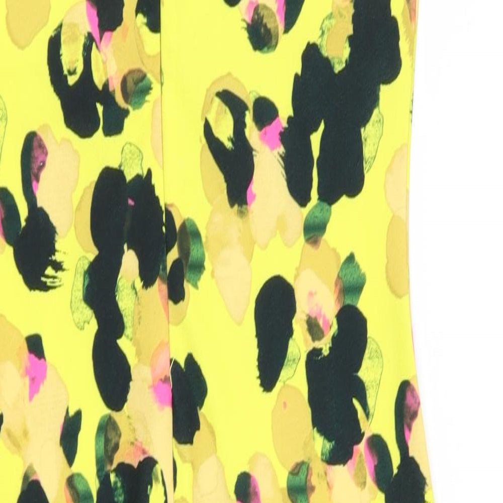 Preworn Womens Multicoloured Geometric Bodycon Size 10