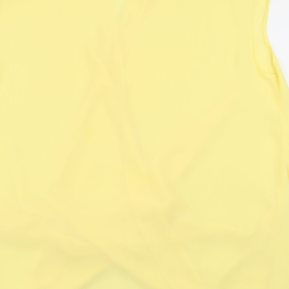 Wallis Womens Yellow Basic Blouse Size S