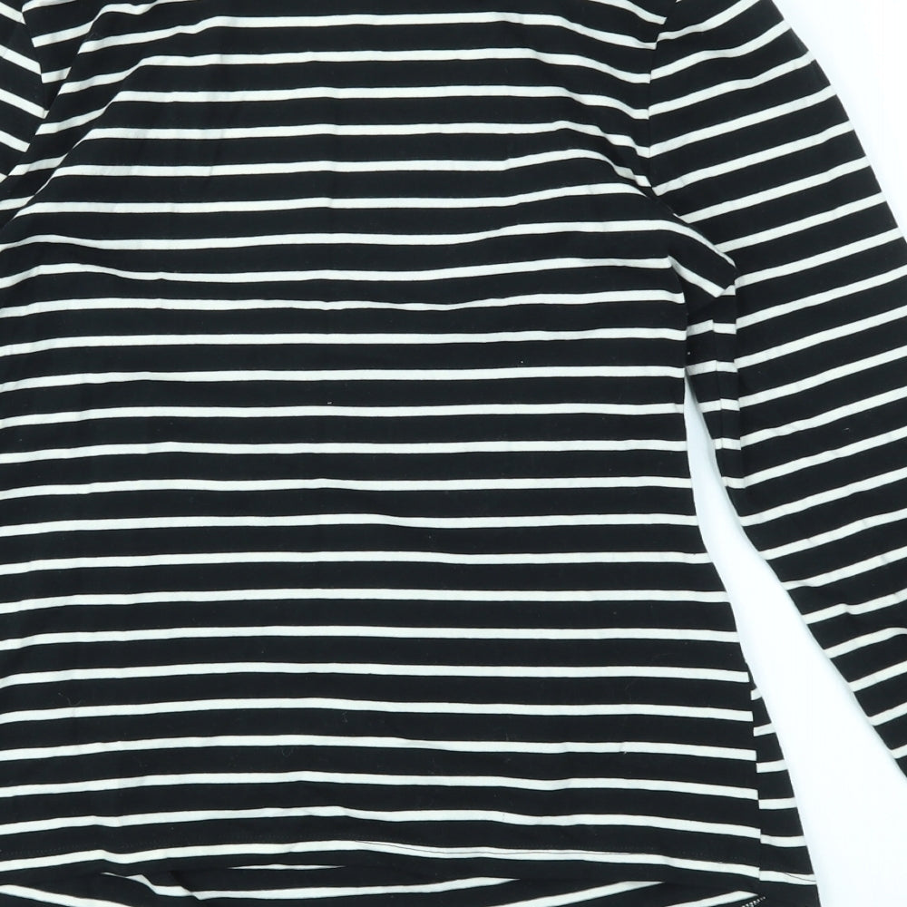 SheIn Womens Multicoloured Striped Basic T-Shirt Size S