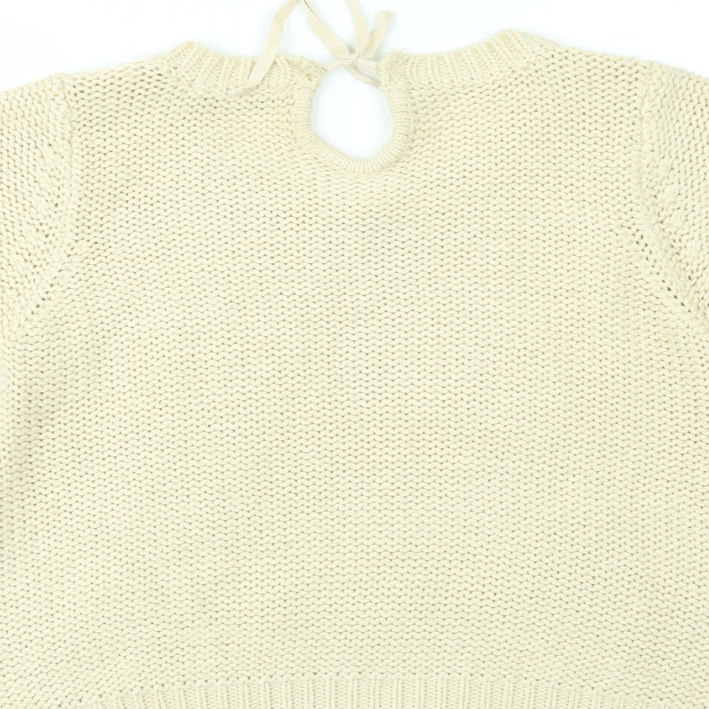 Dorothy Perkins Womens Ivory Pullover Jumper Size 14