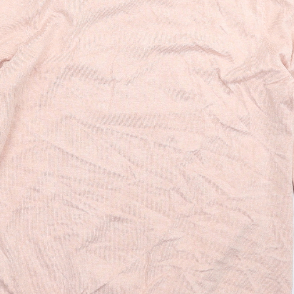 Next Womens Pink Knit Pullover Jumper Size 12