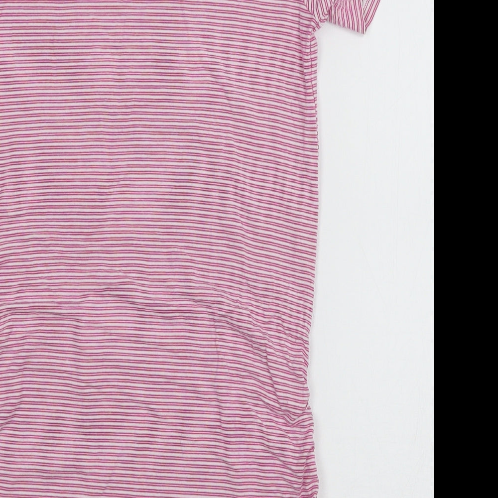 Blooming Marvellous Womens Pink Striped Jersey Basic T-Shirt Size S