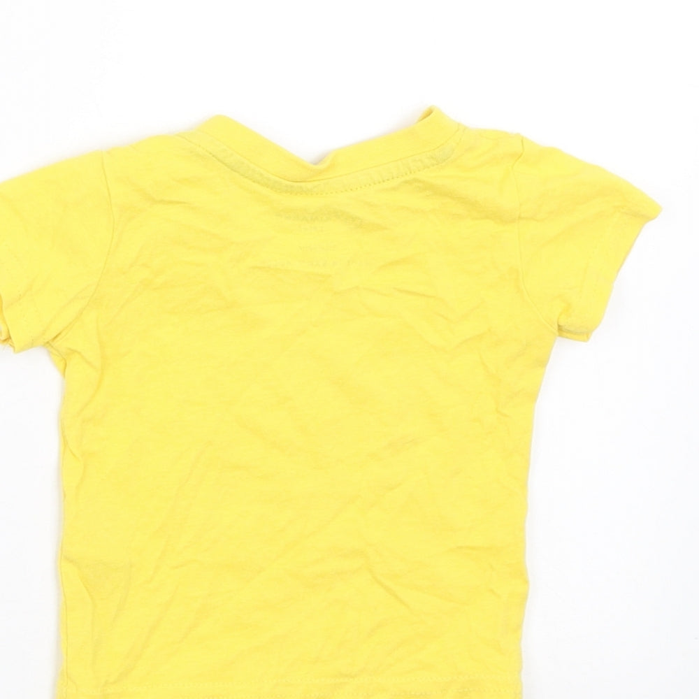 Primark Baby Yellow Basic T-Shirt Size 0-3 Months - little man