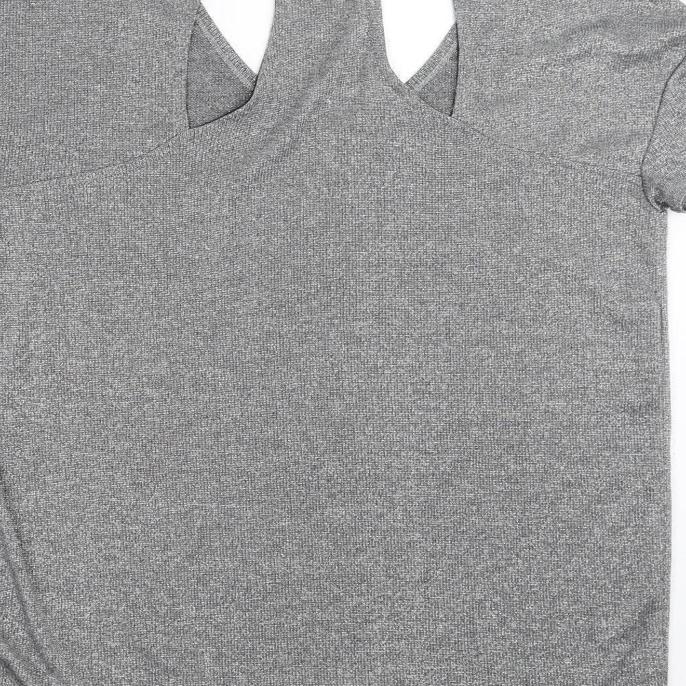 NEXT Womens Silver Basic T-Shirt Size 10