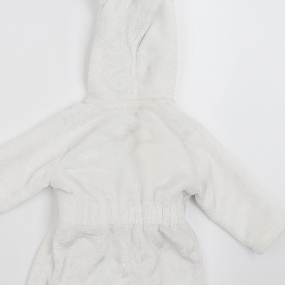 Billie Baby White Solid Robe Size 3-6 Months