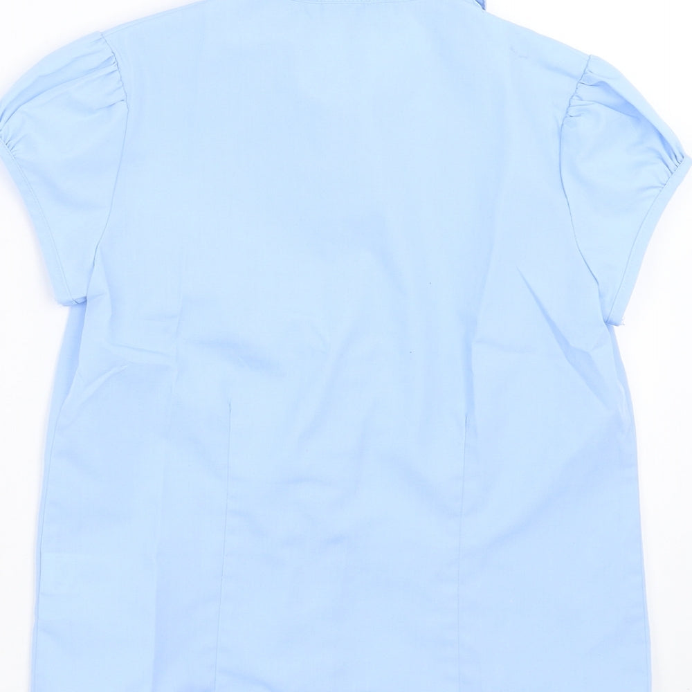 NEXT Girls Blue Basic Button-Up Size 9 Years - school