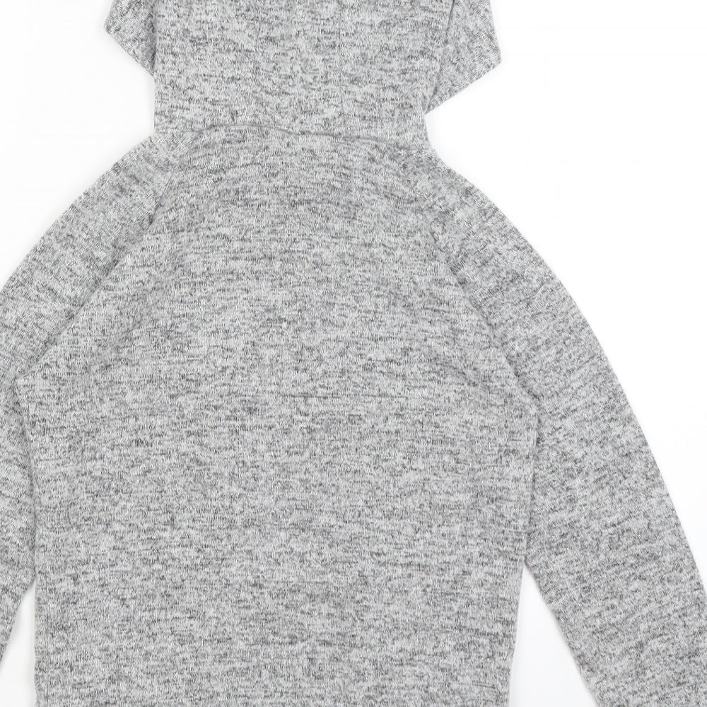 Miss E-vie Girls Grey Pullover Hoodie Size 9-10 Years