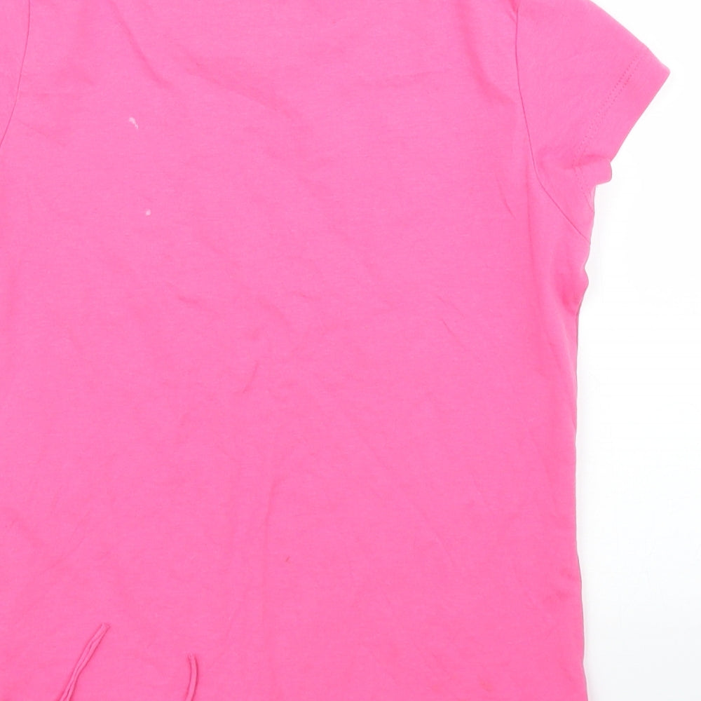 Pepperts Girls Pink Basic T-Shirt Size 9 Years