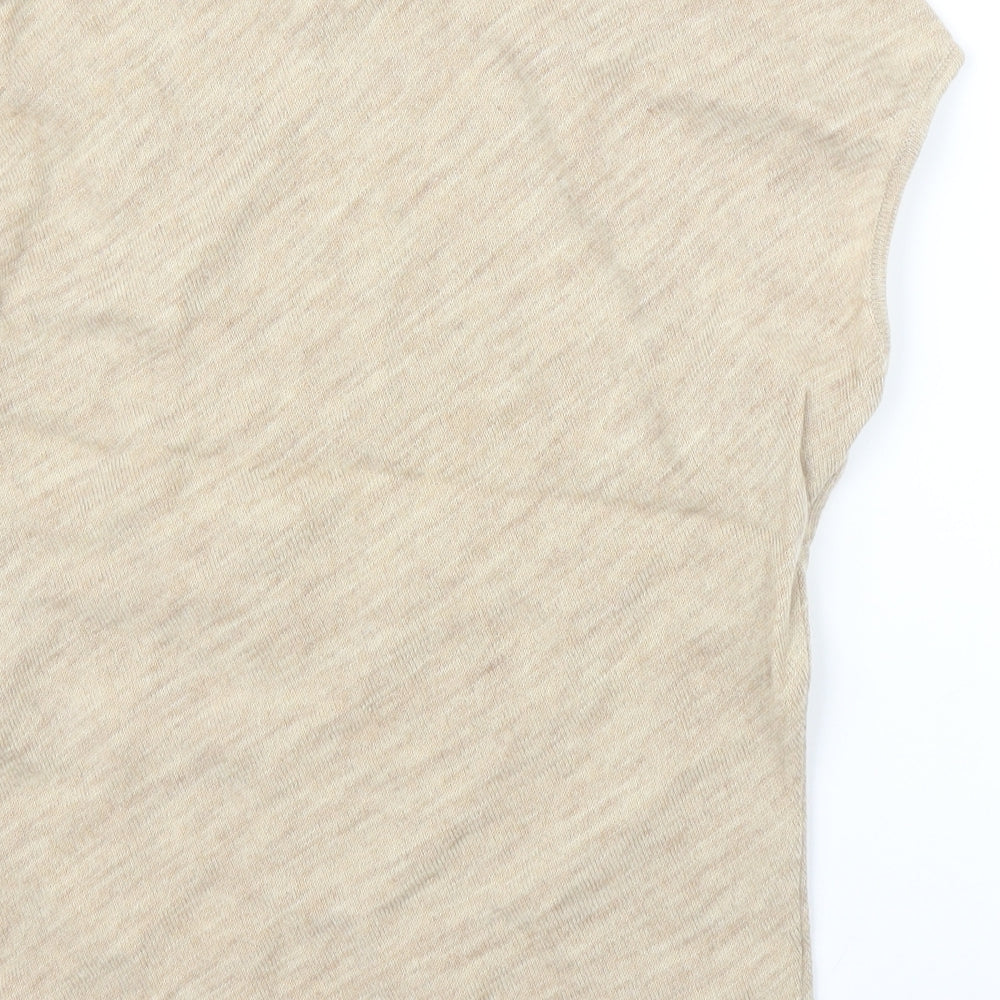 NEXT Womens Beige Basic Blouse Size 10