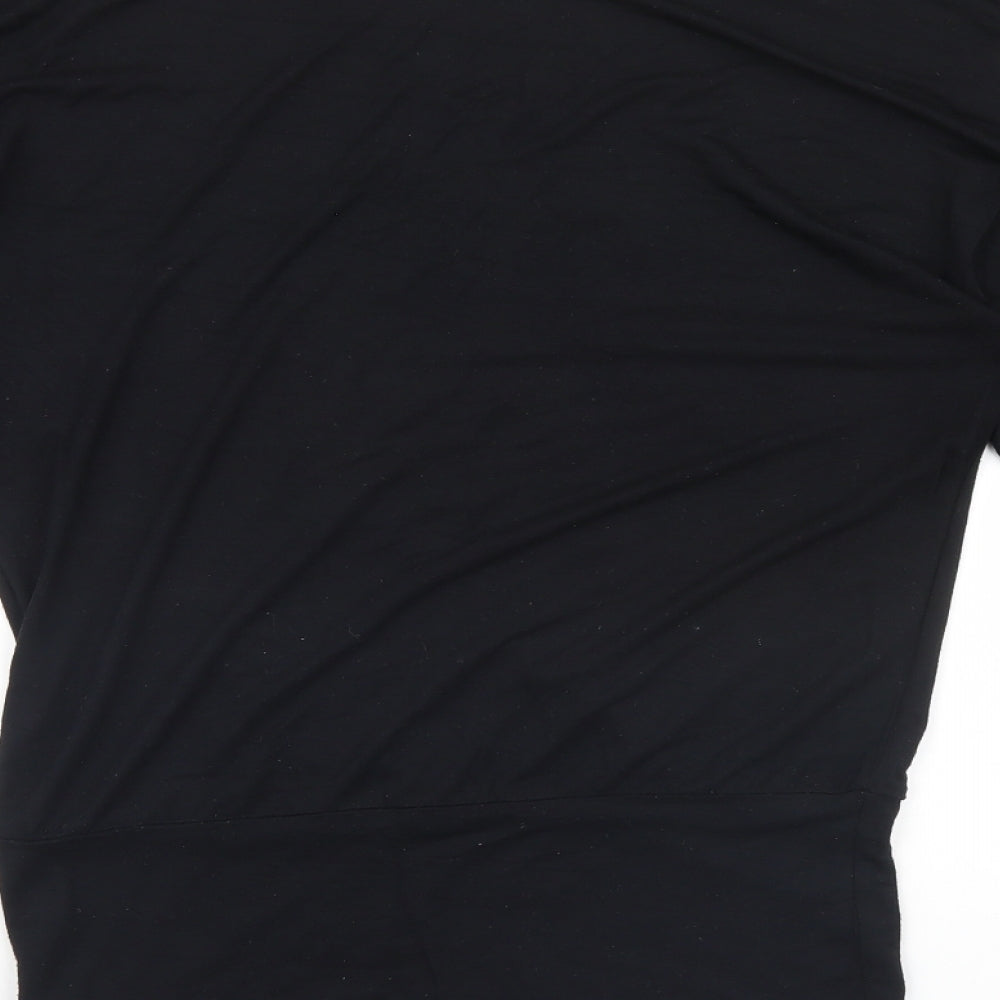 ice london Womens Black Basic T-Shirt Size 10