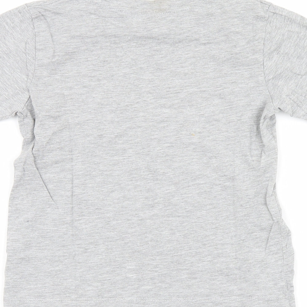 Matalan Boys Grey Basic T-Shirt Size 5 Years