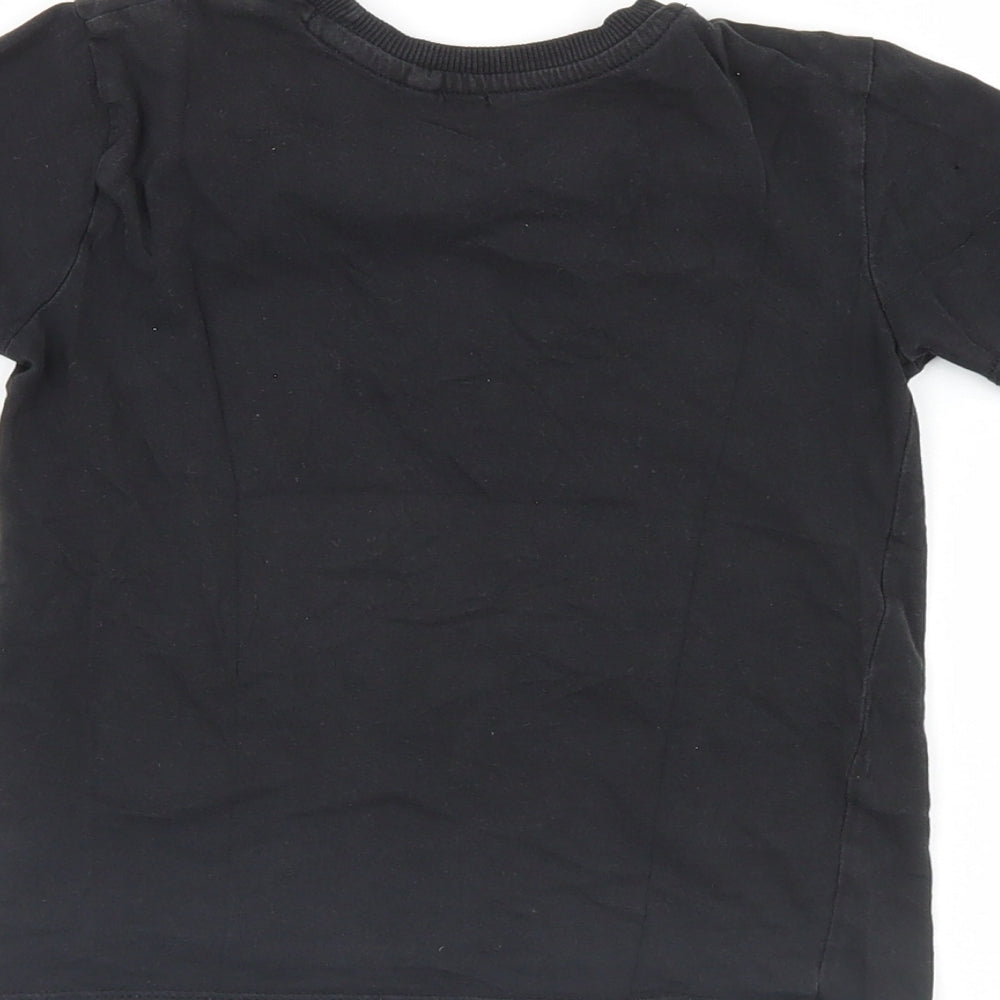 Next Boys Black Basic T-Shirt Size 2XS