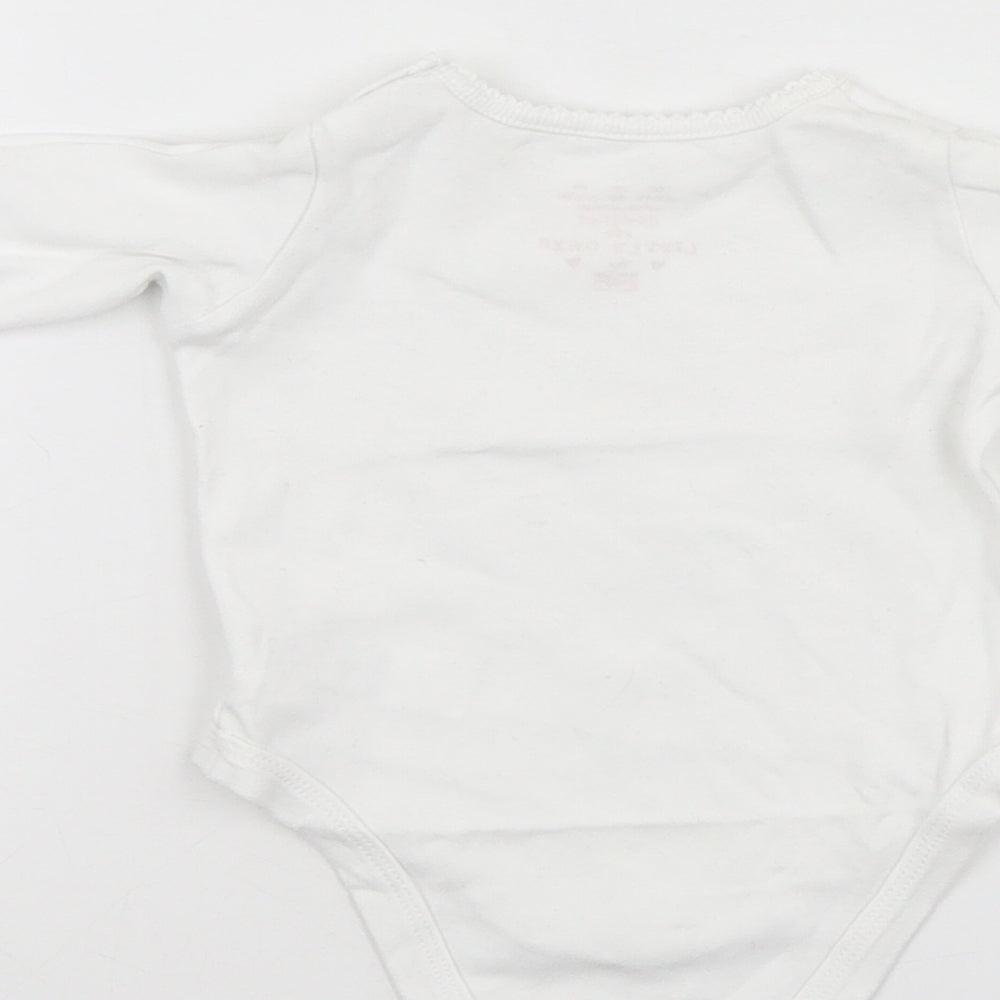 F&F Baby White Babygrow One-Piece Size 0-3 Months