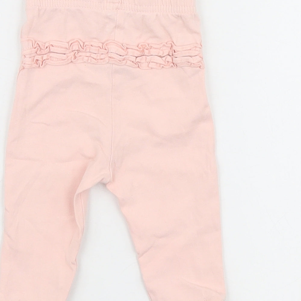 George Girls Pink Jogger Leggings Size 3-6 Months