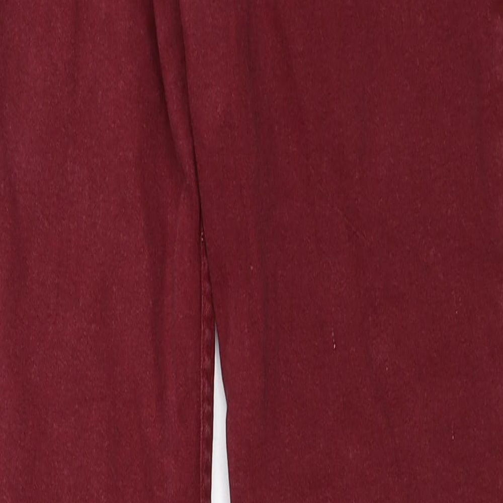 V&J Vanich Womens Red Skinny Jeans Size 28 in L27 in