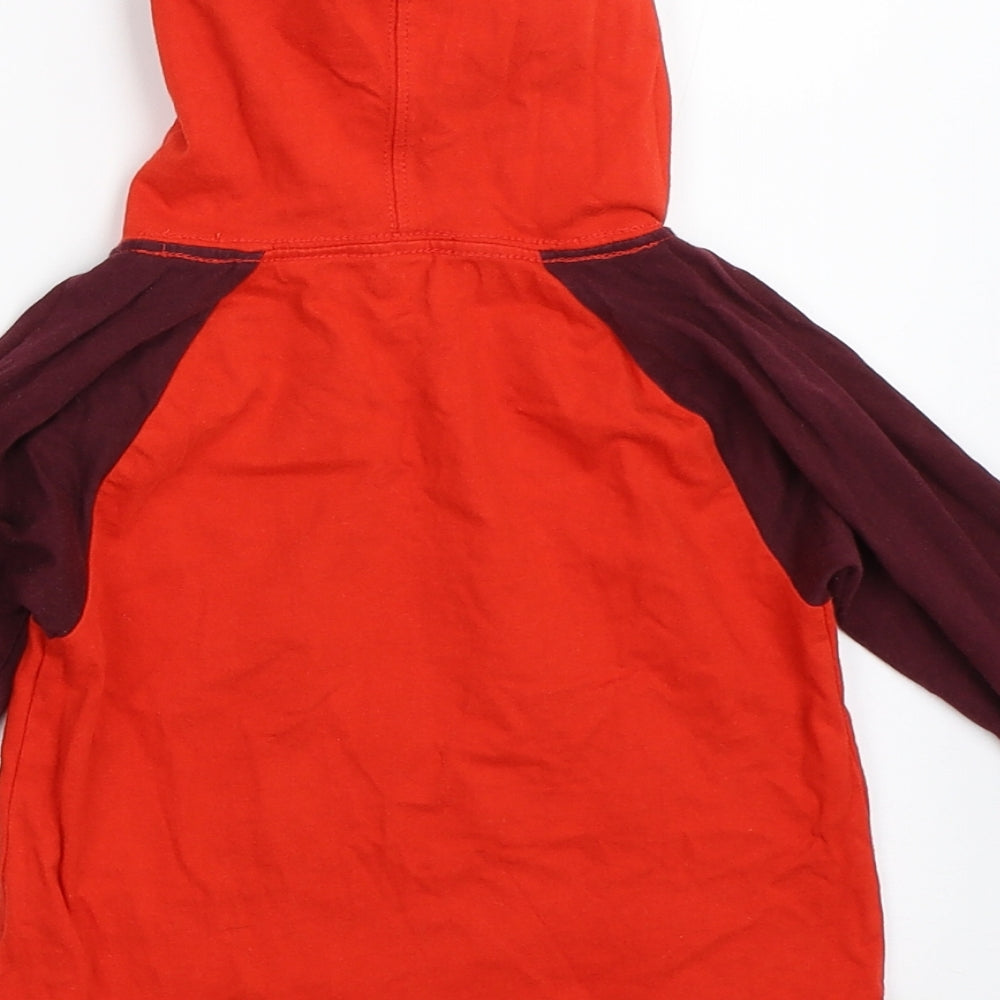 Preworn Boys Red Pullover Hoodie Size 3 Years