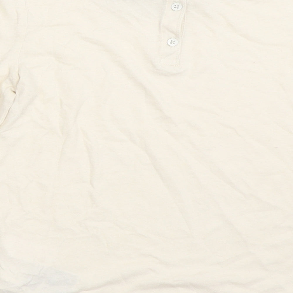 Gap Girls Ivory Basic T-Shirt Size 6-7 Years