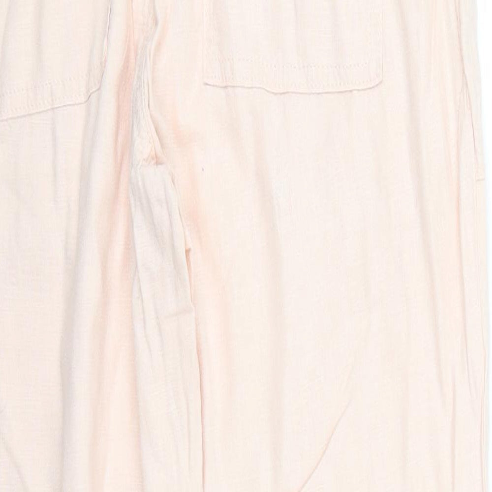 Marks and Spencer Womens Pink Trousers Size 12 L27 in
