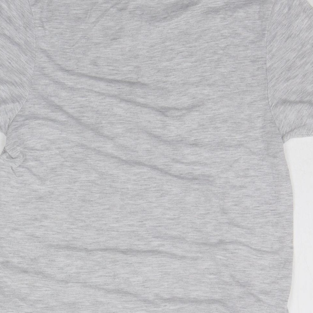 Topshop Womens Grey Basic T-Shirt Size 6