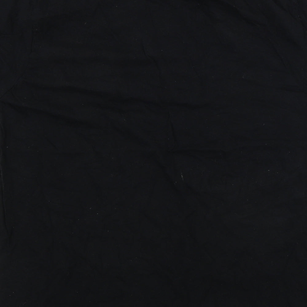 Gildan Mens Black T-Shirt Size M