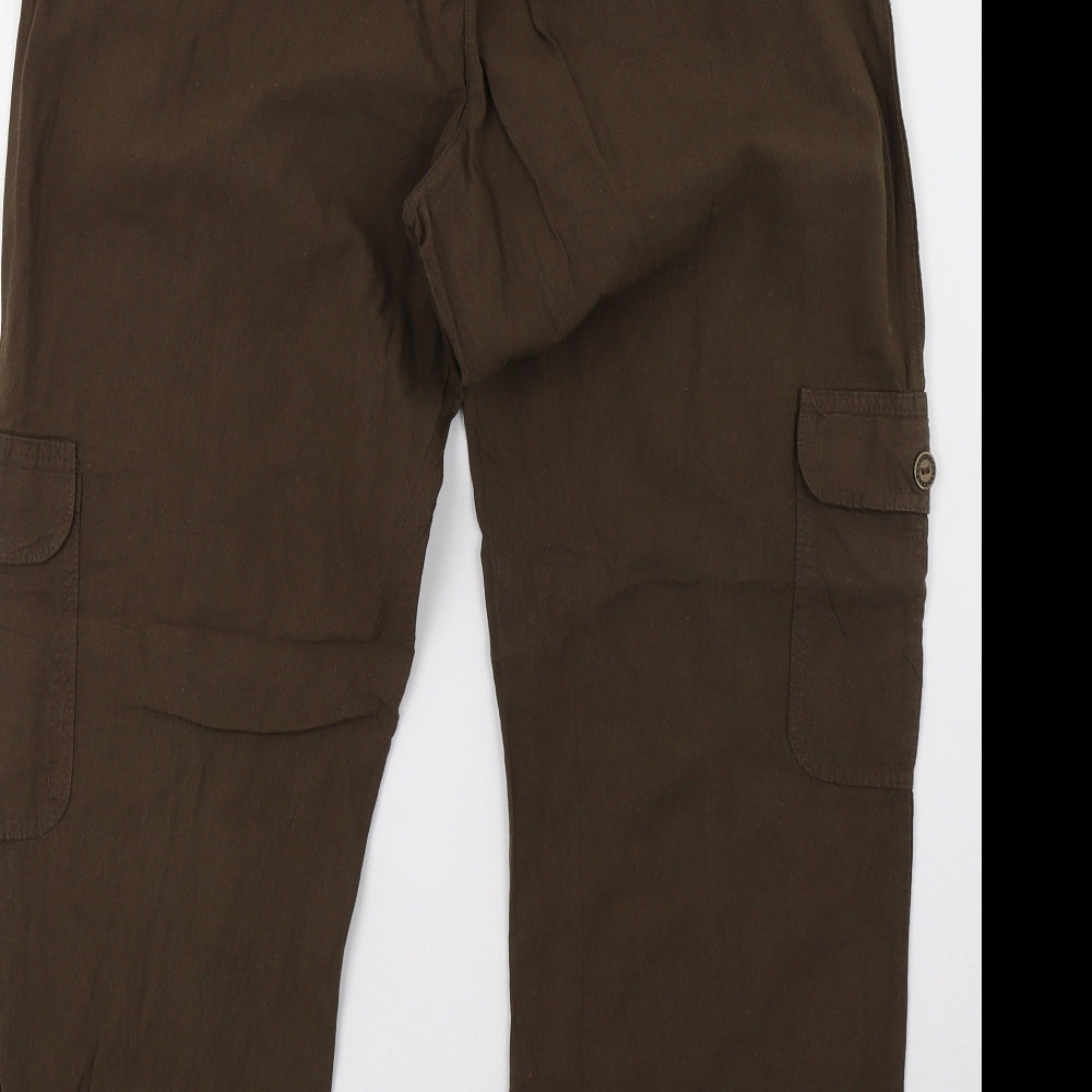 additions Womens Brown Trousers Size 10 L30 in