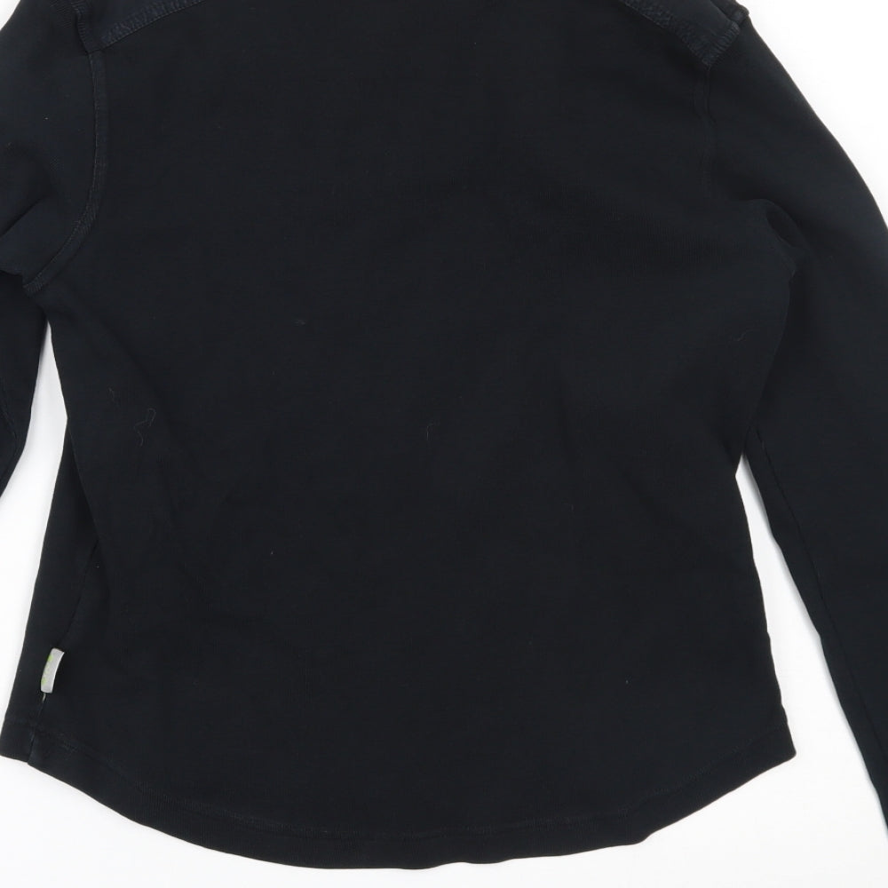 Oasis Womens Black Basic Blouse Size 14