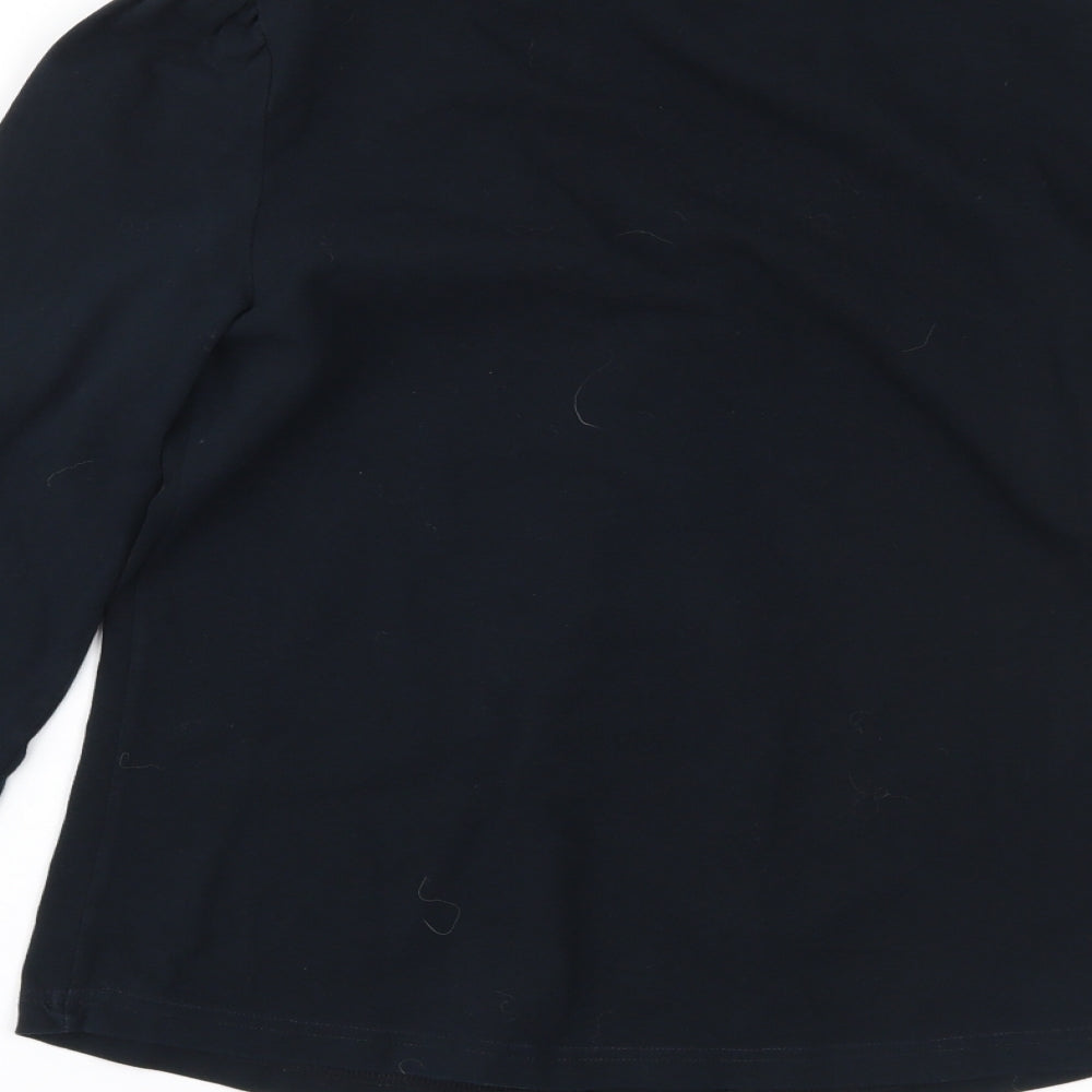 Active Wear Womens Blue Basic Blouse Size 16