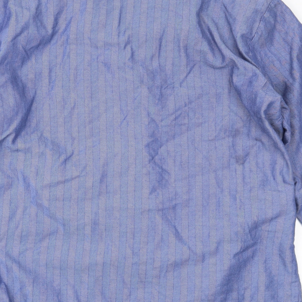 Marks & Spencer Mens Blue Button-Up Size M