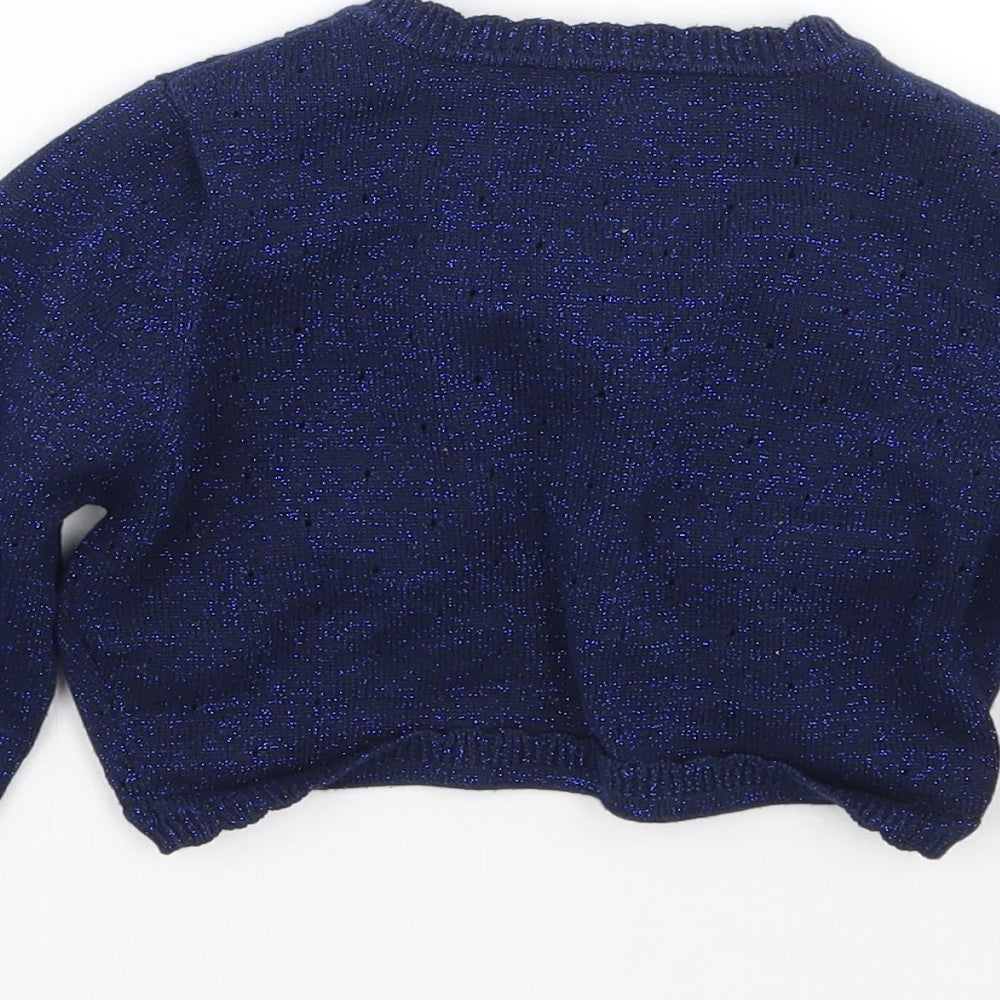 Nutmeg Girls Blue Pullover Jumper Size 4-5 Years
