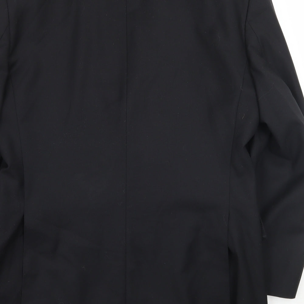 Greenwoods Mens Black Jacket Suit Jacket Size 38