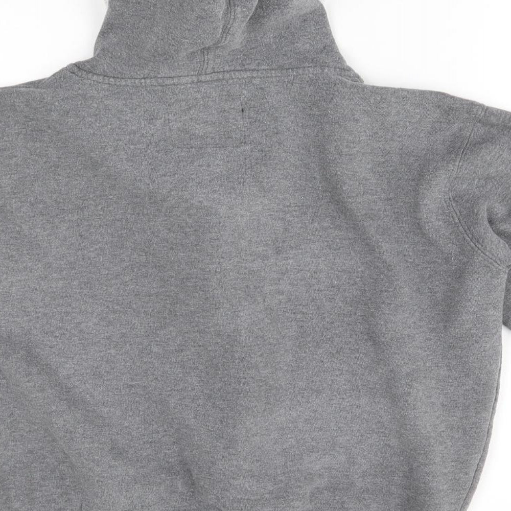 Cedar Wood State Mens Grey Full Zip Hoodie Size S