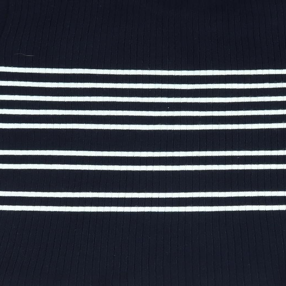 Topshop Womens Multicoloured Striped Pullover Jumper Size 10
