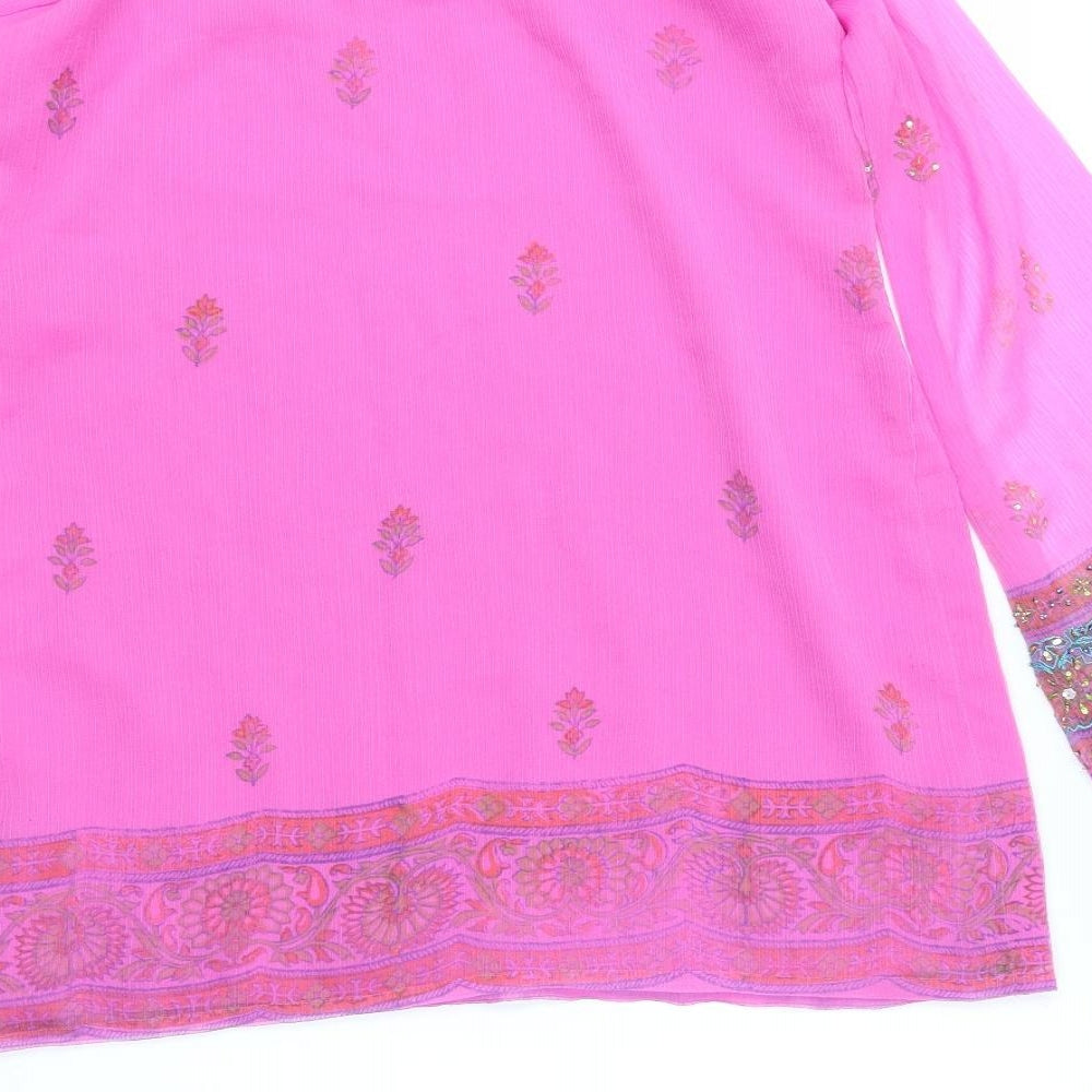 Preworn Womens Multicoloured Basic Blouse Size S